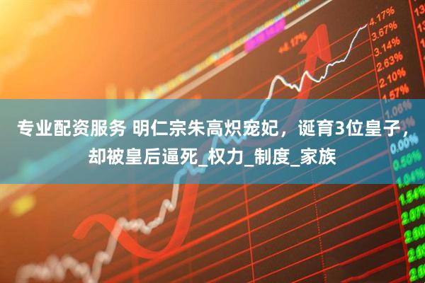 专业配资服务 明仁宗朱高炽宠妃，诞育3位皇子，却被皇后逼死_权力_制度_家族