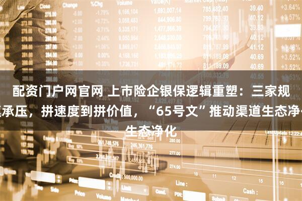 配资门户网官网 上市险企银保逻辑重塑：三家规模承压，拼速度到拼价值，“65号文”推动渠道生态净化